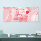 Berry First Birthday Banner (Beurs)