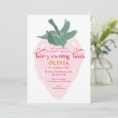 Berry First Birthday Bash - Invitation fraise (Debout devant)