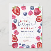 Berry First Birthday Berries Party Invitation (Devant)