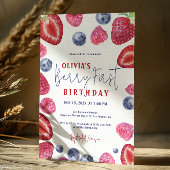 Berry First Birthday Berries Party Invitation