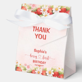 Berry First Birthday Favor Box Bedankdoosjes