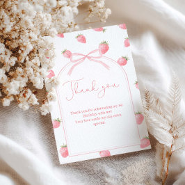 Berry First Birthday Girl Bedankkaart