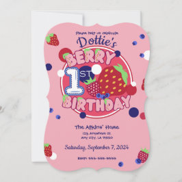 Berry First Birthday Invitation