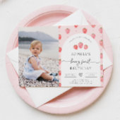 Berry First Birthday Invitation | Aardbei Kaart