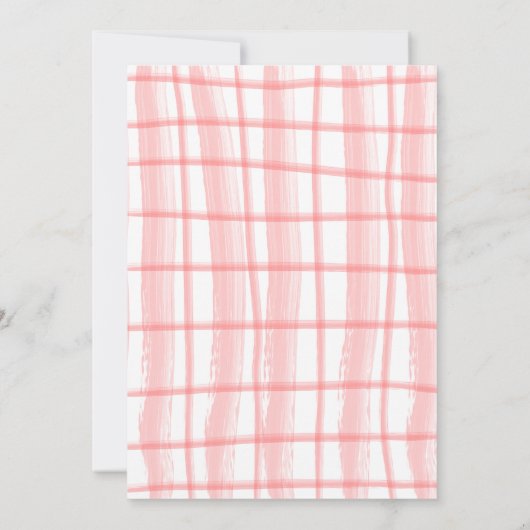 Berry First Birthday Invitation fraise (Dos)