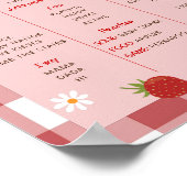 Berry First Birthday Milestone Poster (Hoek)