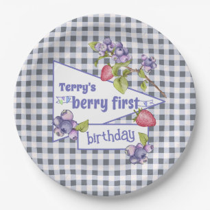 Berry First Birthday Papieren Bordje