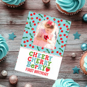 Berry First Birthday Party Photo Invitation