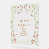 Berry First Birthday Party Welcome (Angle)