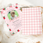 Berry First Birthday Photo Invitation