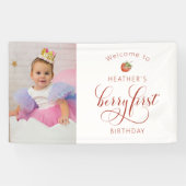 Berry First Birthday Spandoek (Horizontaal)