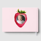 Berry First Birthday Strawberry Custom Photo Gold (Verso)