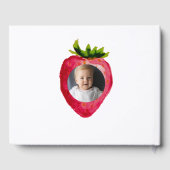Berry First Birthday Strawberry Custom Photo Gold (Verso)