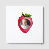 Berry First Birthday Strawberry Custom Photo Gold (Verso)