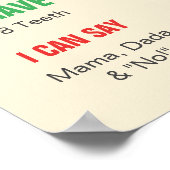 Berry First Birthday Waterverf Poster (Hoek)