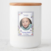 Berry First Boy's Birthday Voedselcontainer Etiket (Voorkant)