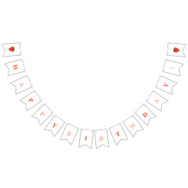 Berry First Strawberry Birthday Vlaggetjes