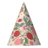 Berry First Strawberry Bouquet Verjaardag Feesthoedjes (Achterkant)