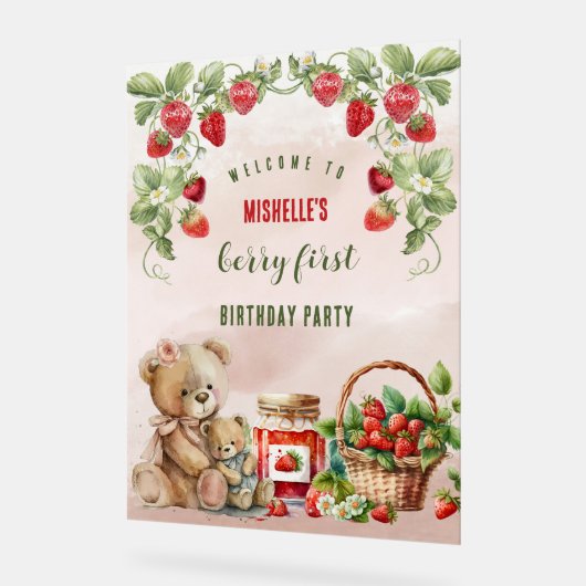 Berry First Strawberry et Bear Anniversaire (Angle)