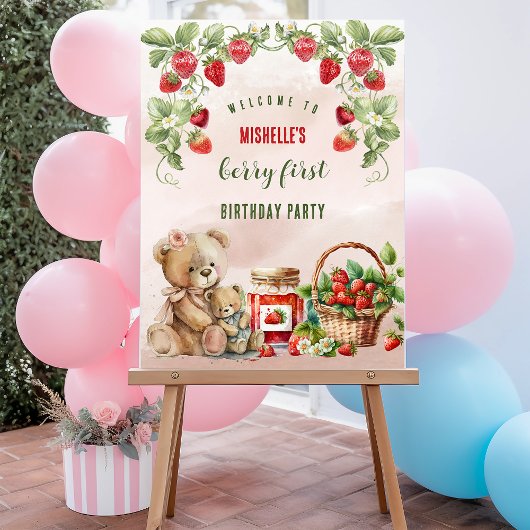 Berry First Strawberry et Bear Anniversaire