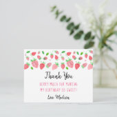 Berry fraise doux Merci d'anniversaire (Debout devant)