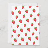 Berry fraise et marguerite Première invitation d'a (Dos)