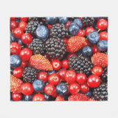 Berry-Fresh achtergrond mozaïek Fleece Deken (Voorkant (Horizontaal))
