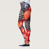 Berry-Fresh achtergrond mozaïek Leggings (Links)