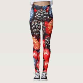Berry-Fresh achtergrond mozaïek Leggings