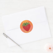 Berry Fruit Strawberry Ronde Sticker (Envelop)