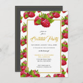 Berry Fruit Summer Brunch Party Invitation (Devant / Derrière)
