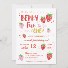 Berry Fun om 1 eerjarig feest te worden Kaart
