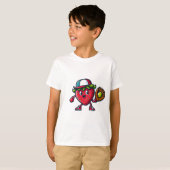 Berry goed in dit spel! Aardbei Softball T-shirt (Voorkant volledig)