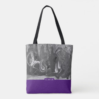 Berry&Grey, Abstract Art Draagtas