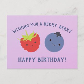 Berry Happy Birthday Kawaii Berries Briefkaart