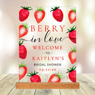 Berry In Love Fête des mariées fraise Bienvenue