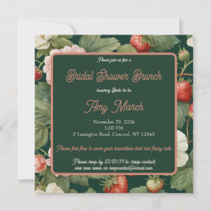 Berry in Love : Invitation à la douche nuptiale fr
