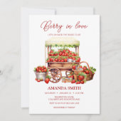 Berry In Love Invitation de la douche nuptiale (Devant)