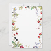 Berry in Love Vrijgezellenfeest Elegant Floral Kaart (Achterkant)