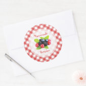 Berry Jam Red Fruits Mix Ronde Sticker (Envelop)