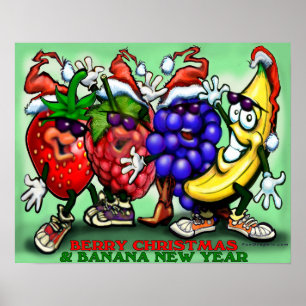 Berry kerst poster