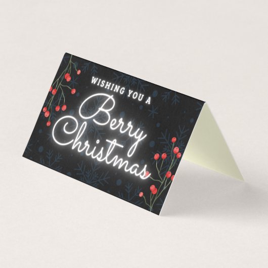 Berry Kerstmis 25-pak kerstkaarten Kaart (Voorkant)