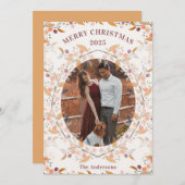 Berry Krans Framed Foto Feestdagenkaart (Voorkant / Achterkant)