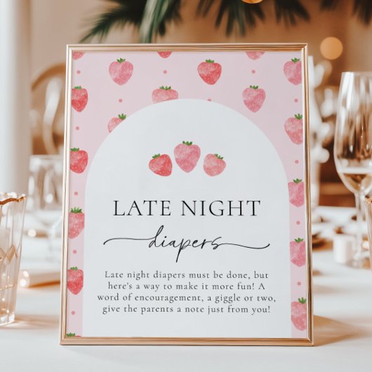 Berry Late Night Luiers Sign