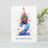 Berry Leuke 2e Jubileum Verjaardag Kaart (Staand voorkant)