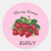 Berry-licous Ronde Sticker (Voorkant)