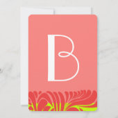 Berry Lime Delight Swirl Faire-part de mariage (Dos)