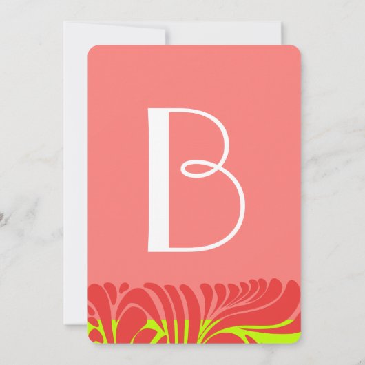 Berry Lime Delight Swirl Faire-part de mariage (Dos)