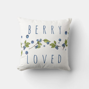 Berry Loved Blueberries Jeter Oreiller