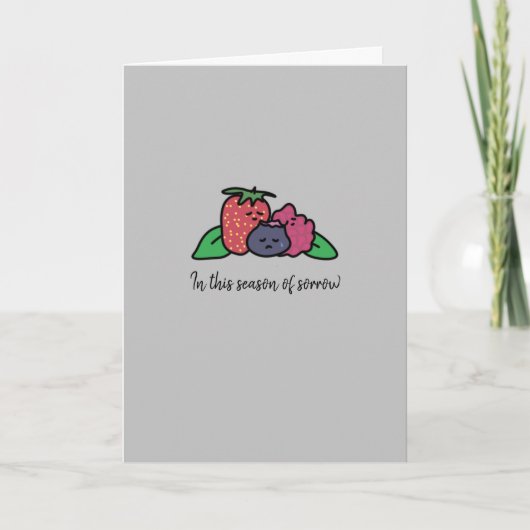 "Berry Loved" Schattigee en oprechte sympathiekaar Kaart (Voorkant)